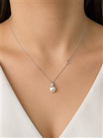 Collier Recarlo Femme in Or blanc Perla XD 253/0950 - XD 253/0950